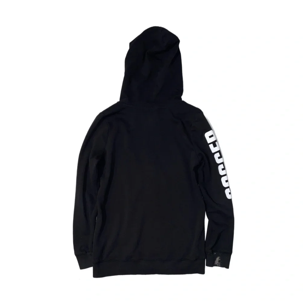 JUSTICE Girl's Black Graphic Full Zip Long Sleeve Hoodie Size 16/18